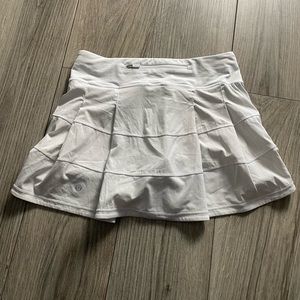 Lululemon Pace Rival Mid Rise Skirt in White, Size 4 tall